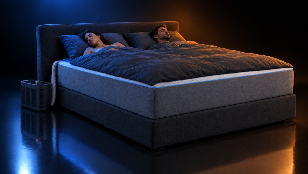 AuraSnooze on a bed