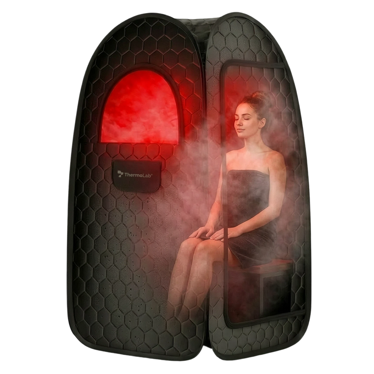 Pop-up steam sauna features