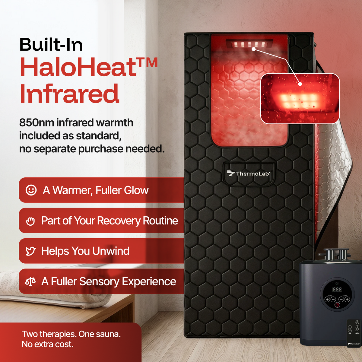 6FT Pro steam sauna details